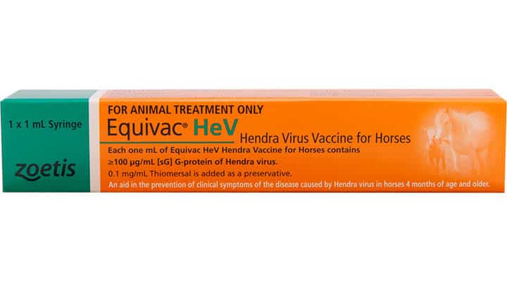Equine equivac HeV vaccine